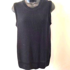 J. Crew Black Sleeveless Sweater